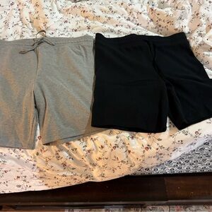 American Eagle Outfitters Gray Ribbed Shorts